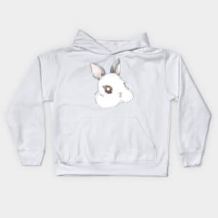 rabbit Netherland Dwarf Hotot Head Kids Hoodie